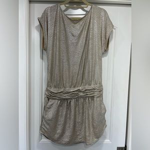 BCBG Generation Mini Dress Drop Waist Mini Dress Silver Mini Dress BCBGeneration